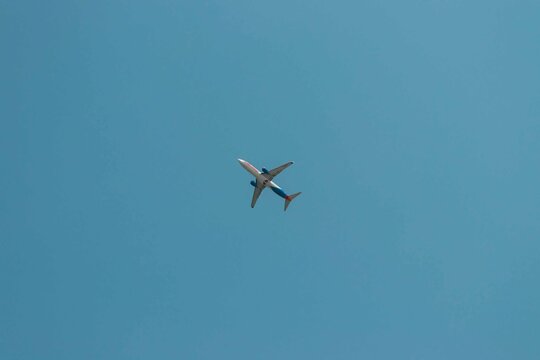 Heraklion, Crete, Greece- July 20, 2024: Jet2Holidays plane, G-GDFD registration Boeing 737-800 aircraft flying from Heraklion International Airport "Nikos Kazantzakis" on clear sky day