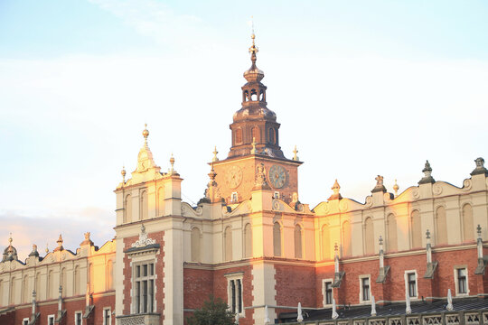 Beautiful Facade of the Cloth Hall in Krak&oacute;w, Poland