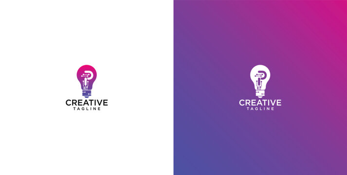 Bright conceptual logo symbolizing the fusion of innovative ideas and thoughtful inquiry, representing creative solutions and the spark of new discoveries for visionary ventures