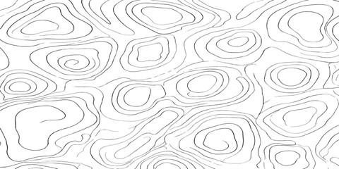 Circular topographic elevation contour lines pattern with topography elevation abstract geography cartography background geometric monochrome navigation minimalist backdrop scientific © MOHAMAD