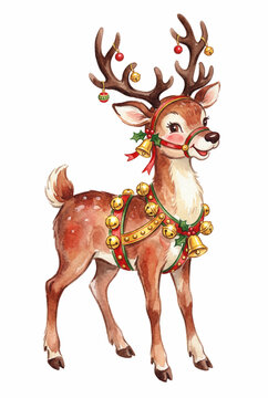 Reindeer with Jingle Bells
