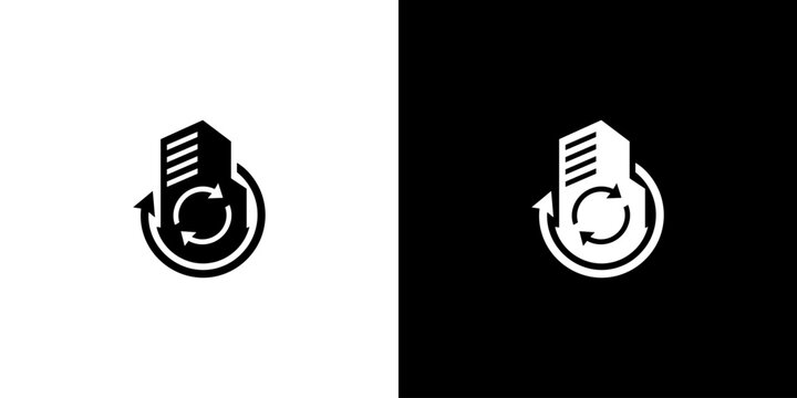 Data Management and Business Workflow Cycle Icon