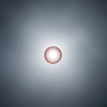 Transparent Glass Sphere Centered on a Soft Gradient Background