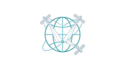 Global Satellite Network Communication Technology Concept. © Buyer