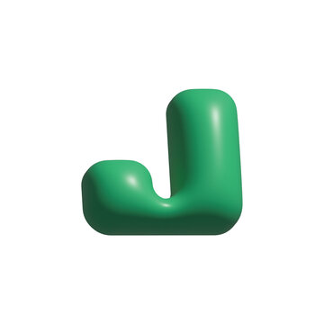 alphabet 3d J
