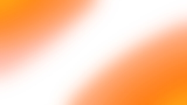 Soft Abstract Bright Orange Gradient Blurred Overlay on Transparent PNG.