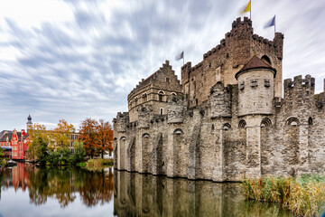 Obraz premium Castle of the Counts, Ghent City, Belgium 