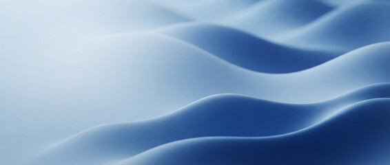 Fototapeta premium Abstract blue wave background with smooth curves, featuring a soft gradient and elegant matte texture, perfect for modern corporate websites, tech presentations, or digital banners