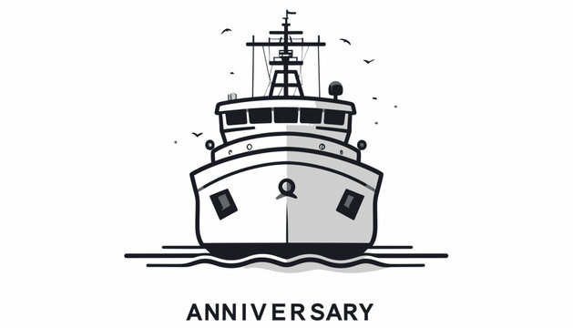 Large Ship Vessel Boat Anniversary Celebration.