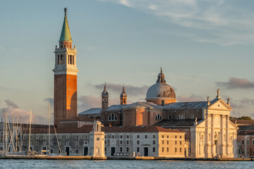 Obraz premium San Giorgio Maggiore Church at Sunset, Venice, Italy