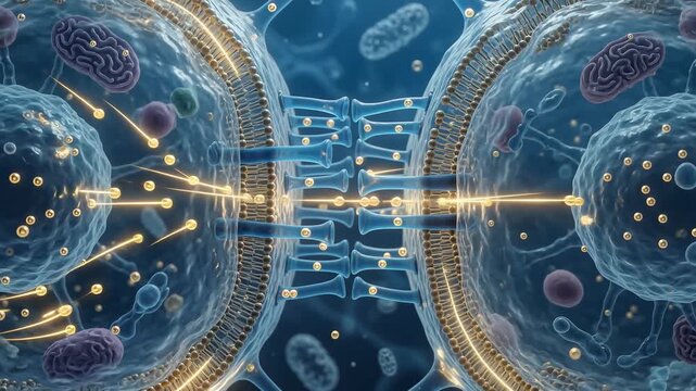 Continuous gap junction electrical synapse loop and neural cell communication