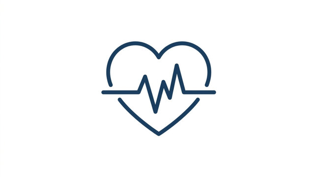 Heartbeat line graphic representing health and life.
