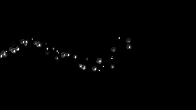 Animation of rising soap water bubbles Loopable with alpha matte.