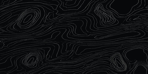 Abstract topographic map contour lines texture pattern on black background with topographic abstract minimalist elevation geography cartography geometric background backdrop monochrome © MOHAMAD