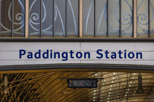 London, United Kingdom - May 25, 2026: Paddington Station is a major, historic central London railway terminus and Underground station complex located on Praed Street in the City of Westminster.