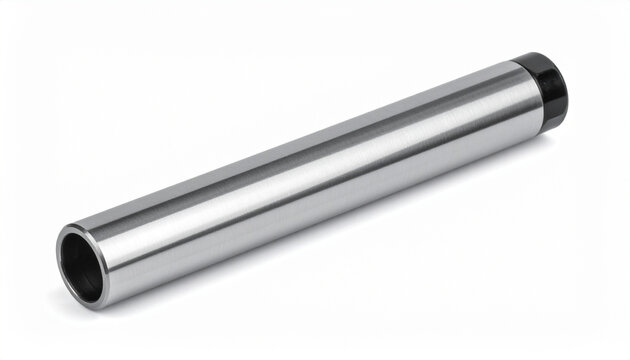 Metal tube pipe cylinder object isolated