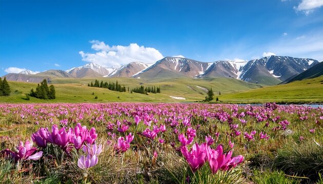 Pink Kandyk Flowers Meadow Shoria Nature