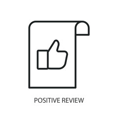 Obraz premium Positive Review thin line vector icons.