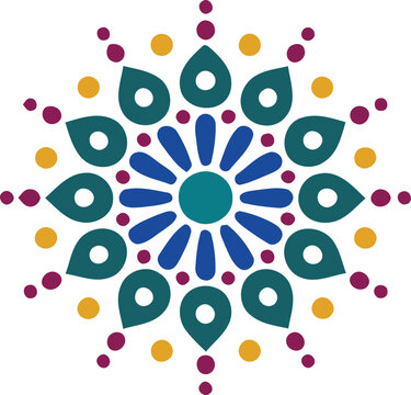 Colorful Floral Mandala Decorative Ornament Vector Design