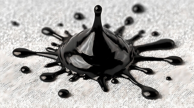 overpainting. A pure white canvas with a single black ink stain spreading organically at the edges. wellbeing guides.