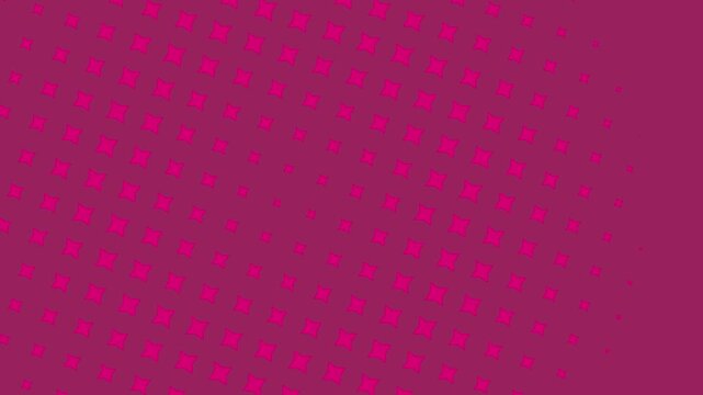Abstract magenta background with a gradient halftone pink dots pattern moving design.