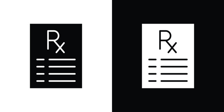Medical prescription icon