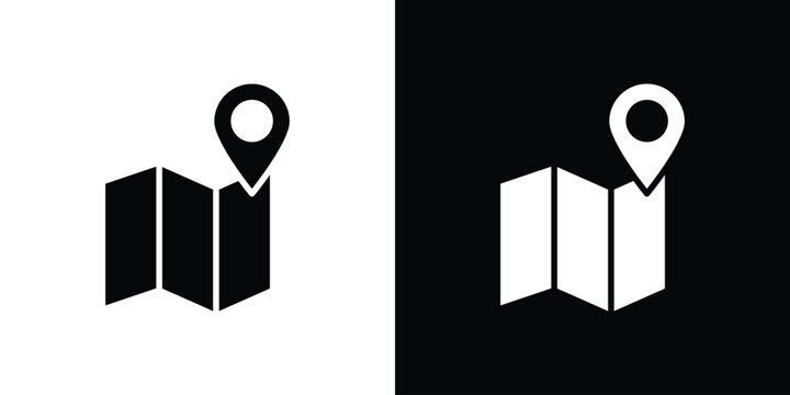 Navigation road trip icon