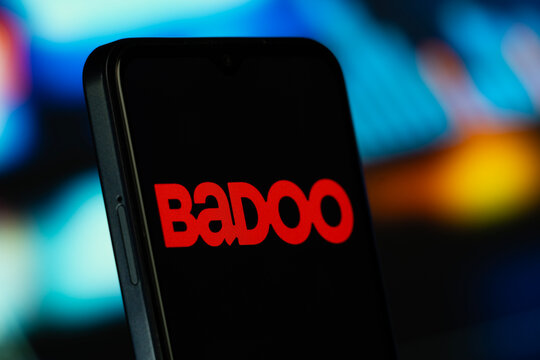 Dhaka, Bangladesh- 10 June 2026: Badoo logo is seen on a smartphone.