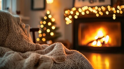 Obraz premium Cozy christmas living room