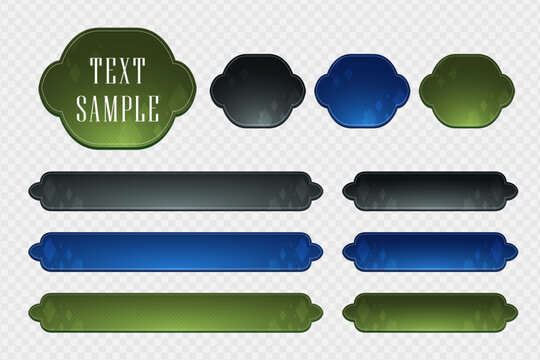 Telop base of chic and sophisticated rounded (cool tones)-ol