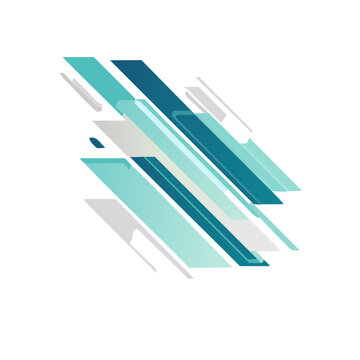 Abstract geometric striped vector design
