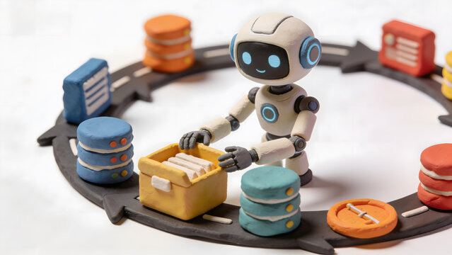 AI-powered data management concept showing intelligent document organization, automated workflows, and secure data handling for efficient business operations, governance, and digital transformation.