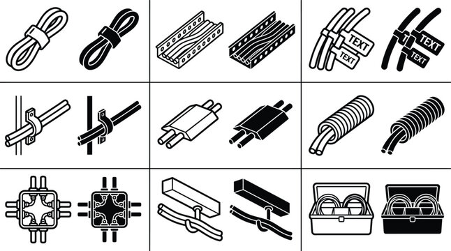 Assorted Fasteners And Connectors Silhouette bolt screw