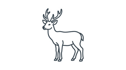 A deer illustration stands alone in a simple environment on 2026-06-30. © Killau