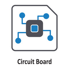 Obraz premium Circuit Board Vector Icon which can easily modify or edit
