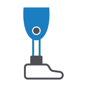 Bionic Leg Vector Icon which can easily modify or edit