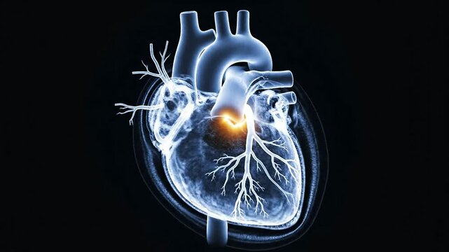 3D Cardiac CT Reconstruction of Transparent Heart and Coronary Arteries for Medical and Educational Visualization
