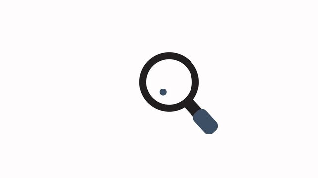 Search Animation Icon Flat Design