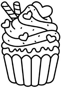 cake, food, birthday, dessert, vector, illustration, sweet, chocolate, cream, cherry, cupcake, cartoon, celebration, isolated, delicious, fruit, white, strawberry, party, pastry, art, bakery, pie, hol
