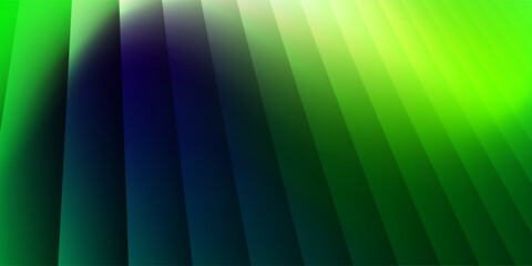 Obraz premium Abstract Green Layered Geometric Background with Transparent Gradient Panels and Modern Design Creative.