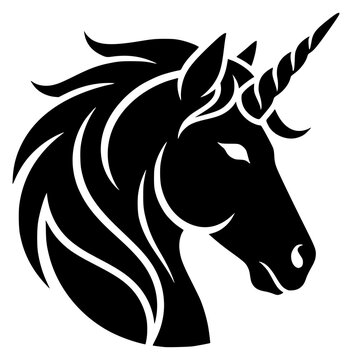 unicorn flat design vector 