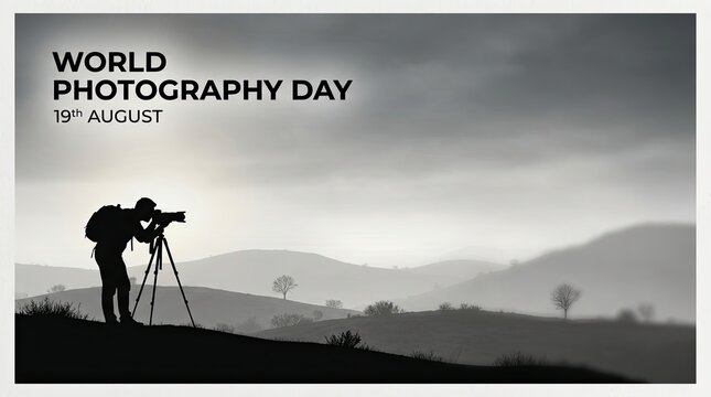 Celebrating world photography day on august 19th with a photographer capturing stunning landscape