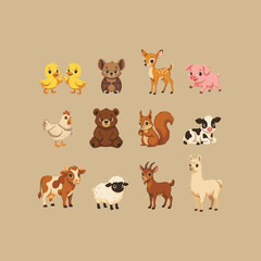 Fototapeta premium Animals design 