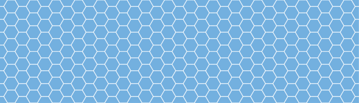 Blue honeycomb pattern seamless. Soccer ball background. Honey hexagon bee hive honeycomb pattern seamless in flat style
