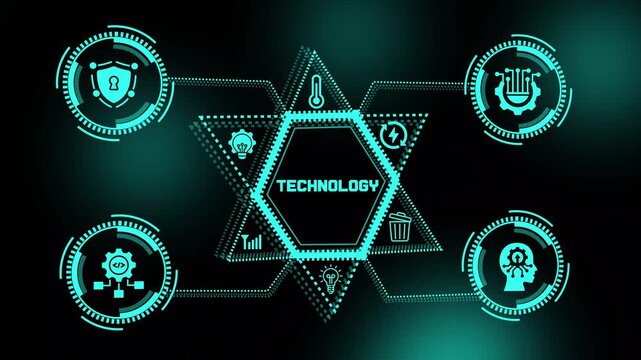 Advanced technology concept with smart digital systems, enterprise innovation, intelligent automation and next generation computing solutions.