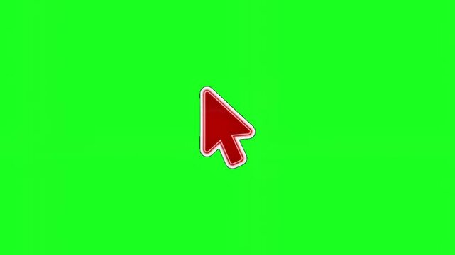 Cursor, a red computer mouse cursor icon on a green background, symbolizing navigation and interaction