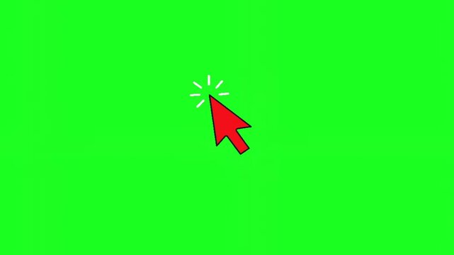 Cursor, a red computer mouse cursor on a green background, symbolizing navigation and interaction