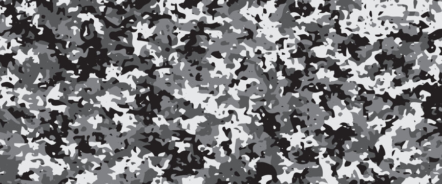 Seamless Classic Camouflage abstract pattern, Military Camouflage repeat pattern design for Army background, printing clothes, fabrics, sport t-shirts jersey, web banners, posters, cards and wallpaper