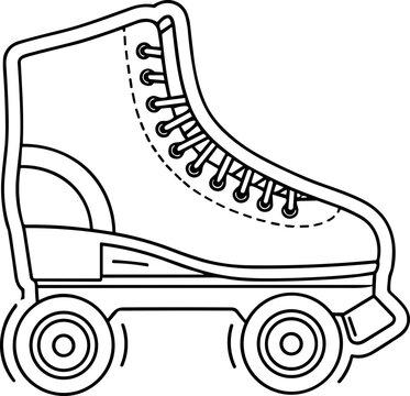 Classic Roller Skate Icon