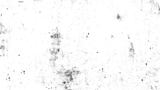 Rubbed aged texture with a halftone raster pattern. Monochrome noise of dust or dirt, printing errors for overlay in grunge technique. transparent backgorund